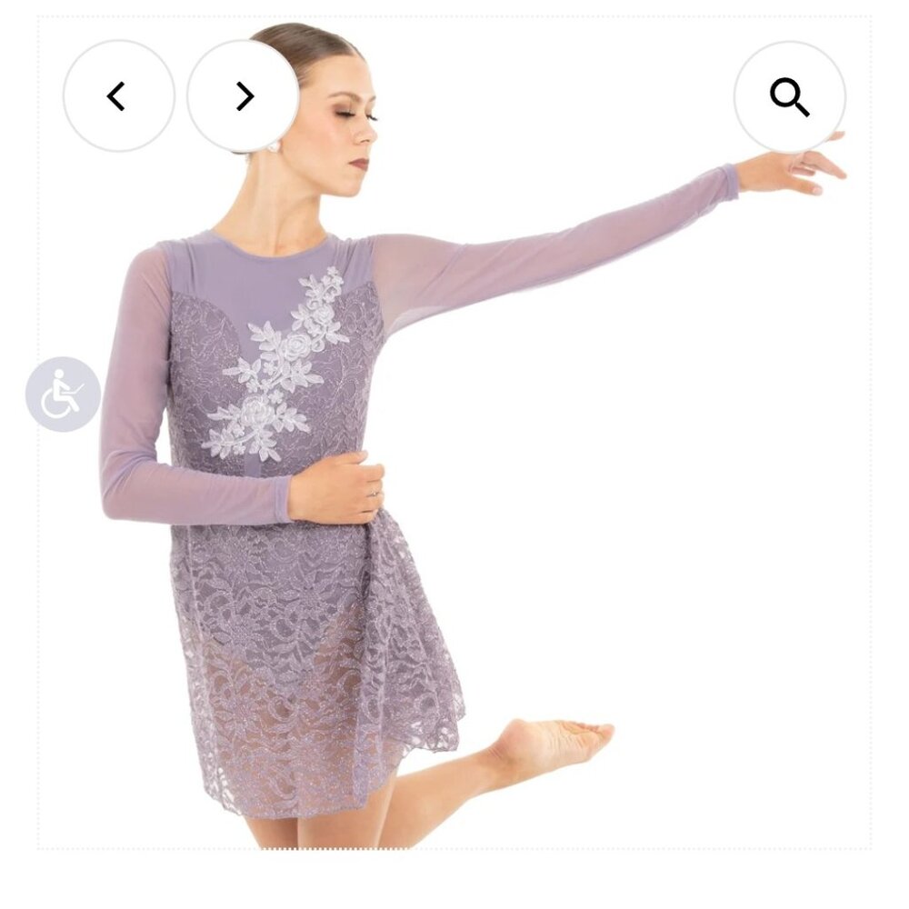 Alexandra Purple lyrical Dance Costume